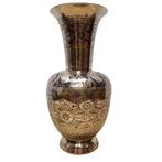 Vintage messing vaas uit India, Huis en Inrichting, Woonaccessoires | Vazen, Overige materialen, Gebruikt, Overige kleuren, Ophalen of Verzenden