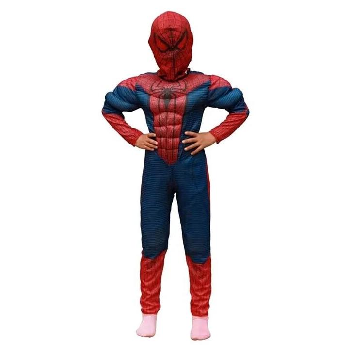 Stoer Spiderman pak met spiervulling - mt 104 tot 134, Kinderen en Baby's, Carnavalskleding en Verkleedspullen, Nieuw, Jongen