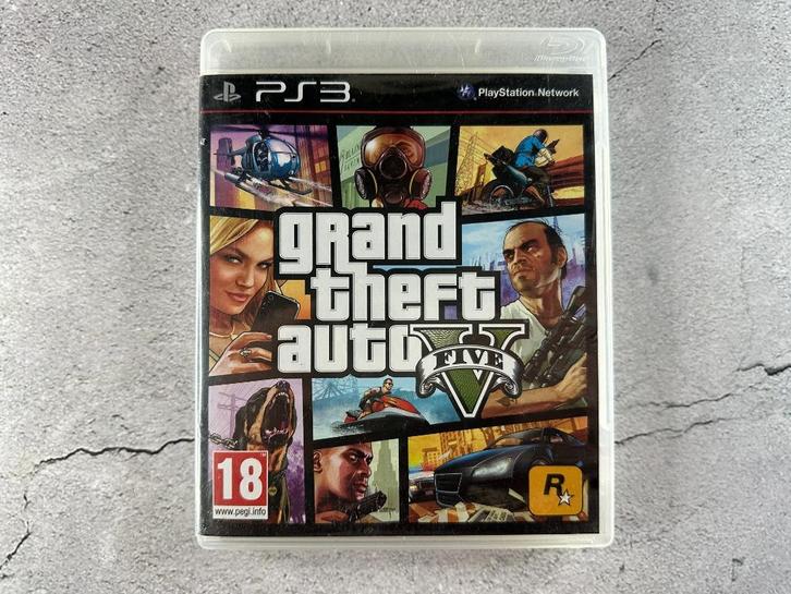 GTA V - Grand Theft Auto 5 met poster Playstation 3 - PS3, Spelcomputers en Games, Games | Sony PlayStation 3, Gebruikt, Avontuur en Actie