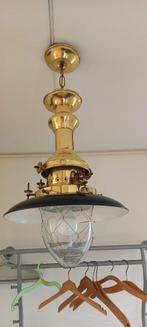 Vintage hanglamp visserslamp, Huis en Inrichting, Lampen | Hanglampen, Ophalen, Gebruikt, Vintage, Glas