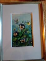 Aquarel viooltjes Jeannette Slager, Antiek en Kunst, Ophalen of Verzenden