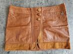 Dept minirok XS cognac, Kleding | Dames, Rokken, Ophalen of Verzenden, Zo goed als nieuw, Maat 34 (XS) of kleiner, Boven de knie