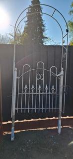 IJzeren rozenboog met poort, Tuin en Terras, Ophalen, Met poort, Gebruikt, Sierhekwerk