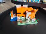 LEGO Minecraft De Vossenhut - 21178, Ophalen of Verzenden, Zo goed als nieuw