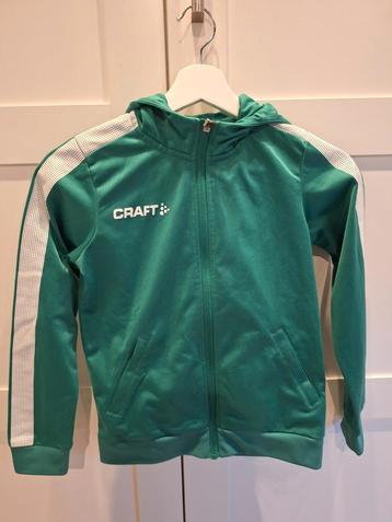 Craft Trainingsjasje Groen Maat 134/140 beschikbaar voor biedingen