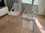 Wit design kuipstoel forest 4x, Huis en Inrichting, Stoelen, Ophalen, Zo goed als nieuw, Wit, Vier