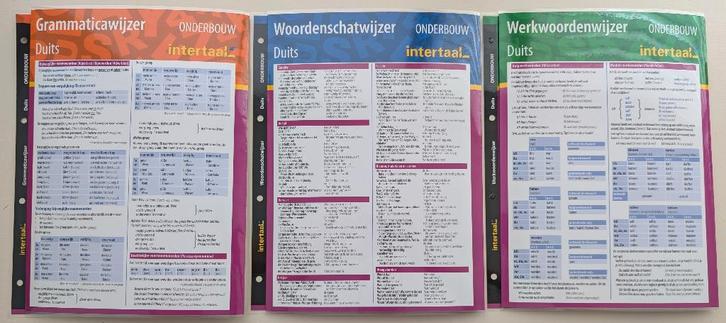 Intertaal Taalkaarten: Duits Onderbouw, 3 stuks (2016), Boeken, Studieboeken en Cursussen, Zo goed als nieuw, Niet van toepassing