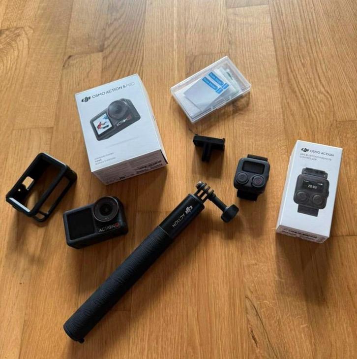 DJI Osmo Action 5 PRO + DJI Osmo GPS Bluetooth, Audio, Tv en Foto, Actiecamera's, Zo goed als nieuw, Overige merken, Ophalen of Verzenden