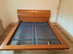 2-persoons houten bed 160 x 200, 160 cm, Design, Gebruikt, Bruin