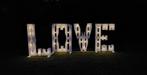Leuke grote, verlichte 'LOVE' letters, gebruikt bij bruiloft, Ophalen