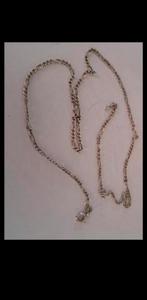 Oude Zilveren figaro ketting, Sieraden, Tassen en Uiterlijk, Antieke sieraden, Ketting, Ophalen of Verzenden, Zilver