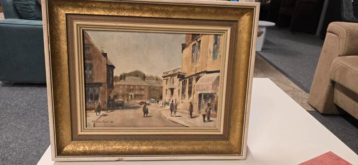 William Barns 1980, oil impressionisme, Antiek en Kunst, Kunst | Schilderijen | Klassiek, Ophalen of Verzenden