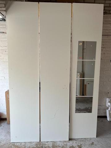 3x Ikea Pax deuren 50x236 inclusief scharnieren