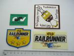 sticker oud NS TREIN Spoorwegen railrunner 1 gulden den haag, Verzenden, Zo goed als nieuw, Bedrijf of Vereniging