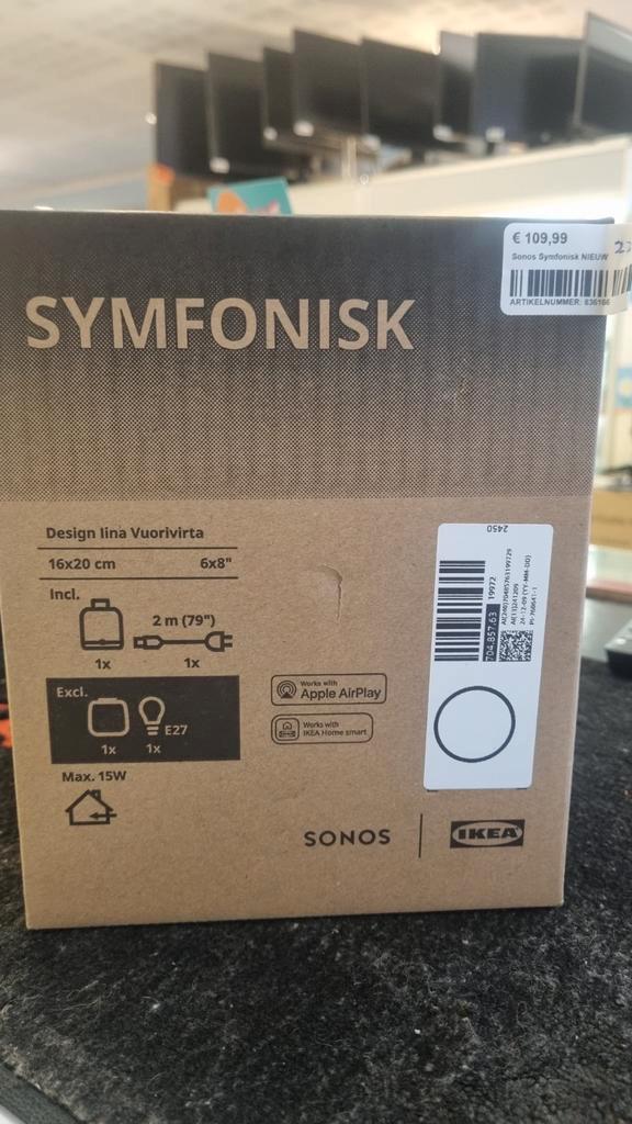Sonos symfonisk wit  nieuw geseald, Audio, Tv en Foto, Luidsprekers, Nieuw, Front, Rear of Stereo speakers, Minder dan 60 watt