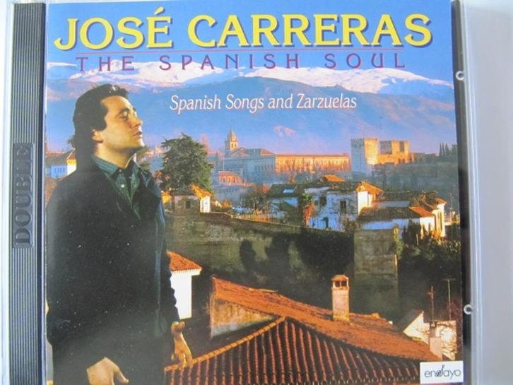 2CD José Carreras - The Spanish Soul - Songs Zarzuelas, Cd's en Dvd's, Cd's | Klassiek, Zo goed als nieuw, Vocaal, Romantiek, Ophalen of Verzenden