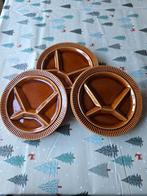 6 vintage gourmet, fondue borden., Antiek en Kunst, Ophalen of Verzenden