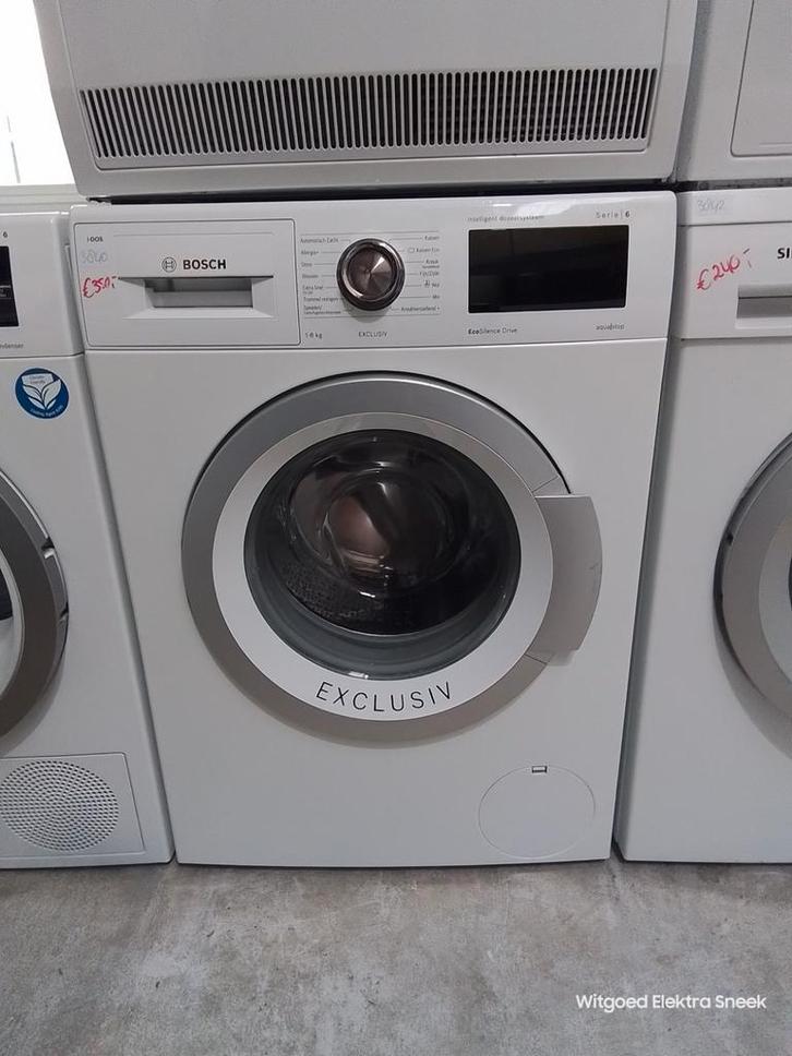 Bosch serie 6 wasmachine, 3 maand garantie, 3840, Witgoed en Apparatuur, Wasmachines, Refurbished, Voorlader, 8 tot 10 kg, 85 tot 90 cm