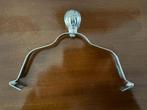 Vintage verzilverde bordenklem / schalenklem., Overige materialen, Ophalen of Verzenden, Zo goed als nieuw, Bord(en)