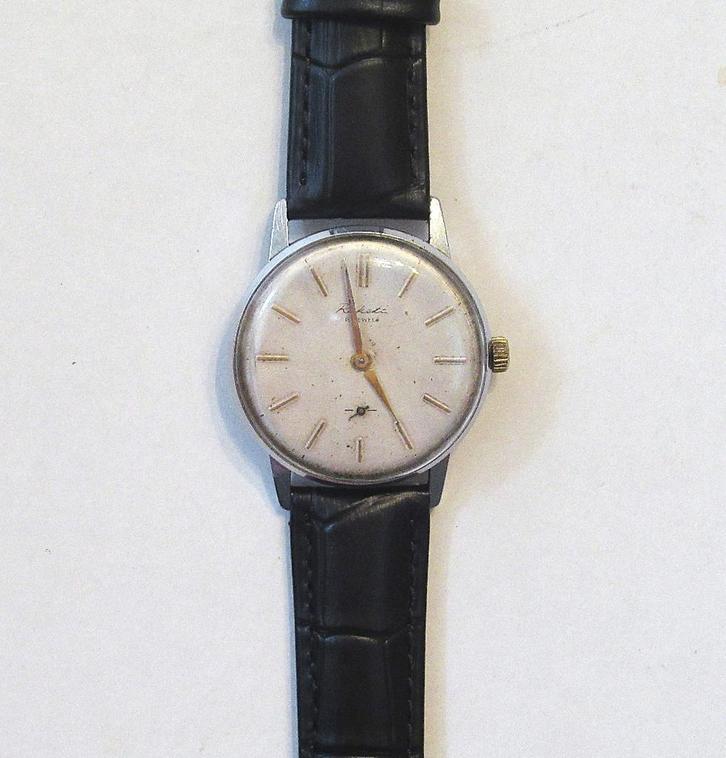 Vintage RAKETA mechanisch herenhorloge, made in USSR, de 70., Sieraden, Tassen en Uiterlijk, Horloges | Heren, Gebruikt, Overige merken