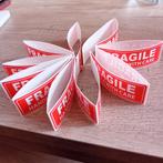 Sticker Fragile 20 stuks; inclusief verzendkosten, Diversen, Rommelmarktspullen, Nieuw, Ophalen of Verzenden