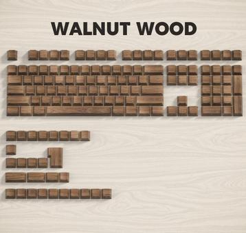 Womier woodgrain keycap set beschikbaar voor biedingen