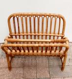 Vintage, rotan krantenhouder, Rohé Noordwolde, jaren 50, Ophalen