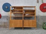 Vintage Groot Wandmeubel | Mid Century Design Vitrine Kast 5