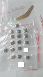 Italian charm bracelet Uberry 9mm 16 schakels zilver nieuw 2, Staal, Nieuw, Ophalen of Verzenden, Met bedels of kralen