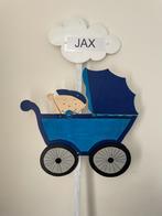 Geboortebord BABY in KINDERWAGEN huren geboorteborden jongen, Ophalen, Zo goed als nieuw, Geboortebord