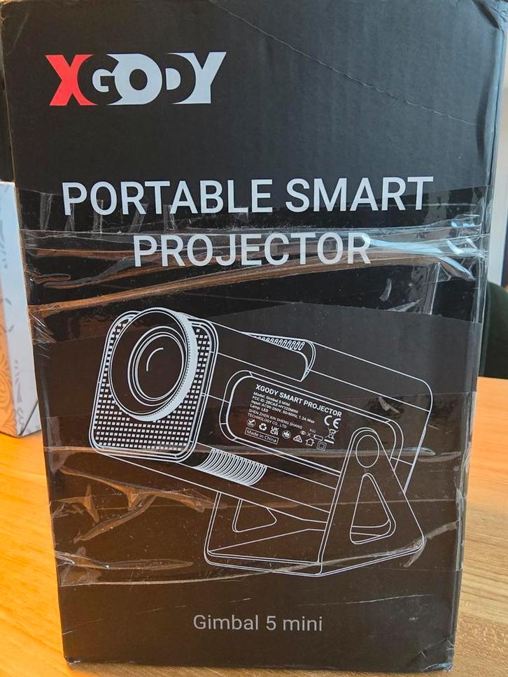 XGODY Gimbal 5 Mini Projector - Draagbaar & Smart, Audio, Tv en Foto, Beamers, Nieuw, LED, HD (720), Ophalen of Verzenden