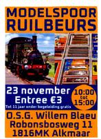 Modelspoorbeurs Alkmaar  23-11-2025, Hobby en Vrije tijd, Modeltreinen | N-Spoor, Ophalen, Zo goed als nieuw, Gelijkstroom, Overige merken