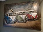 Metalen 3D Schilderij - VW Busjes, Ophalen