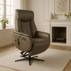 RelaxFauteuil sta-op leer stof Direct Leverbaar !, Metaal, Relax fauteuil, Nieuw, 75 tot 100 cm