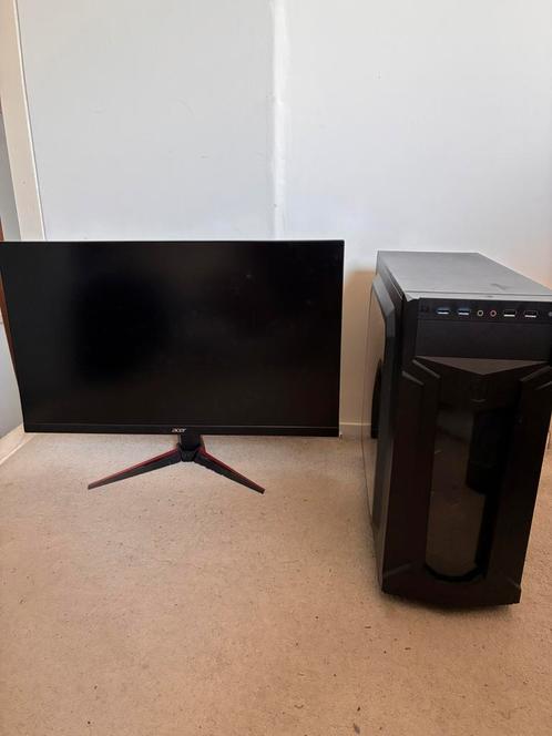 Gaming desktop met scherm, Computers en Software, Monitoren, Zo goed als nieuw, 101 t/m 150 Hz, Gaming, IPS, Ophalen of Verzenden