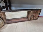 Houten spiegel met kastje, Ophalen, Minder dan 100 cm