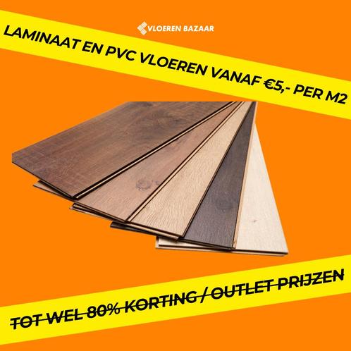 LAMINAAT VLOEREN TOT WEL 80% KORTING OP=OP, Doe-het-zelf en Verbouw, Vloerdelen en Plavuizen, Nieuw, Laminaat, Hout, 50 tot 150 cm