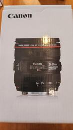 Canon lens 24-70 mm f/4l, Audio, Tv en Foto, Fotografie | Lenzen en Objectieven, Ophalen, Nieuw