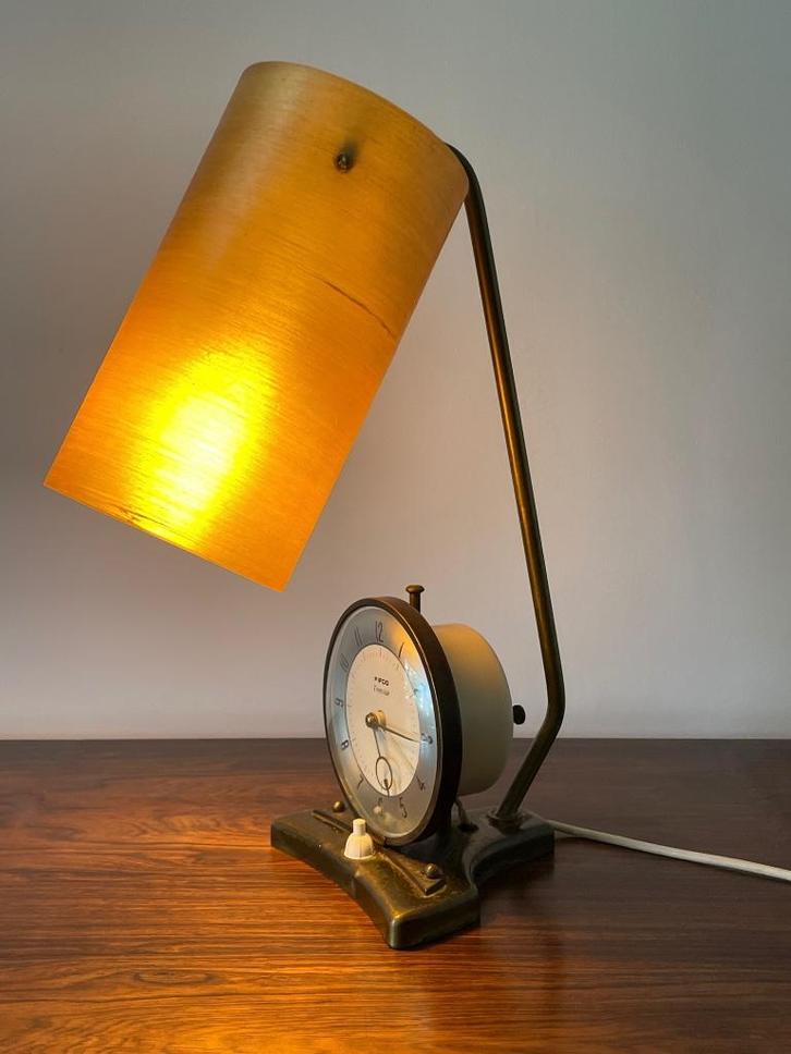 Zeldzame vintage Pifco Timeside kloklamp uit de jaren 70, Verzamelen, Retro, Huis en Inrichting, Ophalen of Verzenden