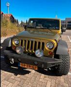 Jeep Wrangler 3.8 I V6 Unlimited AUT 2008 Groen, Auto's, Origineel Nederlands, Te koop, 5 stoelen, Wrangler