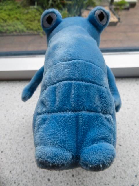 Krokodil JUMP van LSI merk anna Club Plush blauw velours, Kinderen en Baby's, Speelgoed | Knuffels en Pluche, Zo goed als nieuw