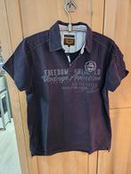 PME zwarte polo met print maat L, Kleding | Heren, Polo's, Maat 52/54 (L), Verzenden, Zwart, Zo goed als nieuw