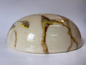 Vintage XXL gemarmerde plafondlamp plafonnière Gispen beschikbaar voor biedingen