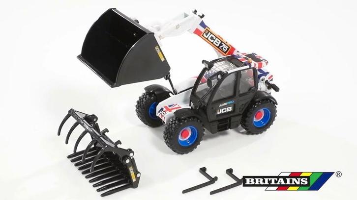 JCB Fastrac 542-70 AgriPro Union Jack Editie, Hobby en Vrije tijd, Modelauto's | 1:32, Nieuw, Tractor of Landbouw, Britains, Ophalen of Verzenden