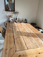 Karakteristieke steigerhouten eettafel, Huis en Inrichting, 50 tot 100 cm, 150 tot 200 cm, Rechthoekig, Zo goed als nieuw