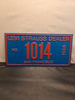 Metalen levi straus reclame plaat, Ophalen of Verzenden, Reclamebord