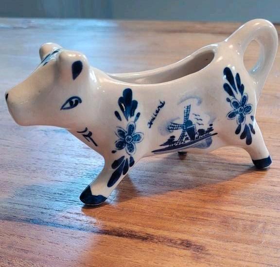 Delfts Blauw Koe Melkkannetje Vintage, Huis en Inrichting, Woonaccessoires | Schalen en Manden, Ophalen of Verzenden