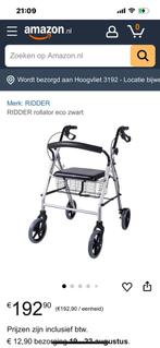 Mooie nieuwe Ridder rollator ECO black, Ophalen, Zo goed als nieuw