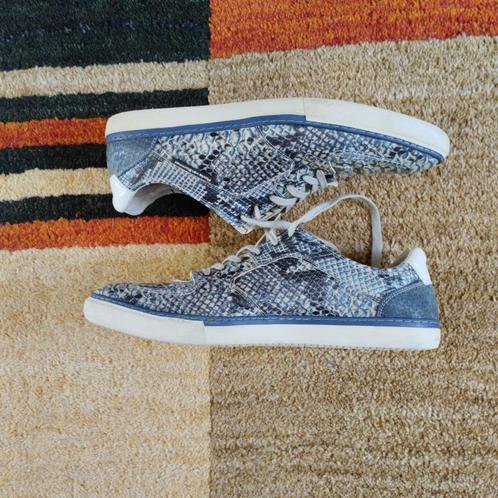 Floris van Bommel leer blauw reptiel maat 46, Kleding | Heren, Schoenen, Gedragen, Sneakers of Gympen, Blauw, Ophalen of Verzenden