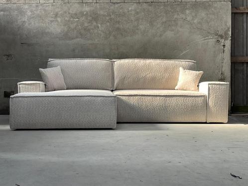 !!ACTIE!! Naduvi Hoekbank Galine New Links Bouclé, Huis en Inrichting, Banken | Bankstellen, Nieuw, Hoekbank, Driepersoons, 250 tot 300 cm
